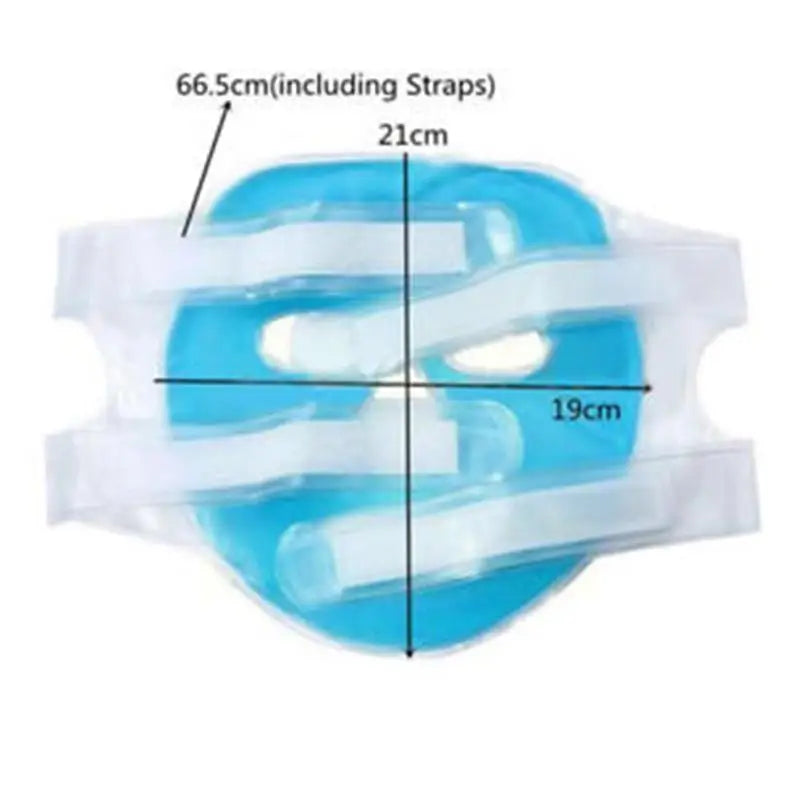 Cold Gel Face Mask Ice Compress Blue Full Face Moisturizing Cold with Relaxation Faicial Pack Face Pad