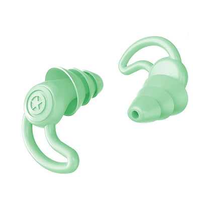 3 Layer Ear Plugs for Sleep Silicone Noise Cancelling Hearing Protection, Soft Reusable Ear Plugs for Sleepswim