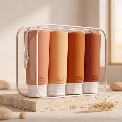 4 Pack Travel Bottles - TSA Approved