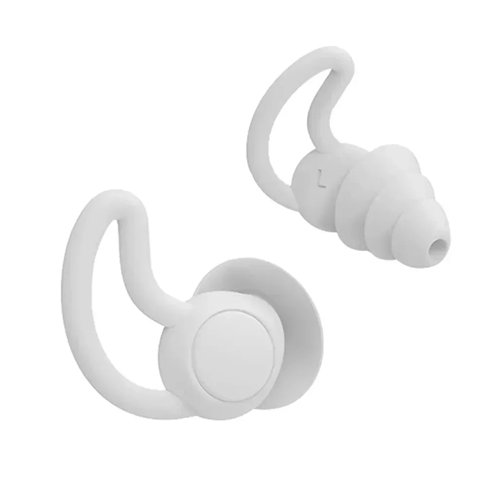 3 Layer Ear Plugs for Sleep Silicone Noise Cancelling Hearing Protection, Soft Reusable Ear Plugs for Sleepswim